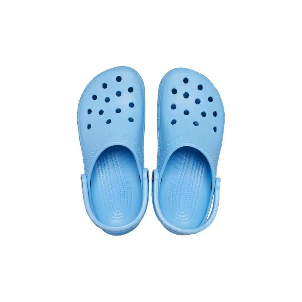 Black Crocs Classic Clogs for men and women, size 10M/12W, lightweight and breathable.