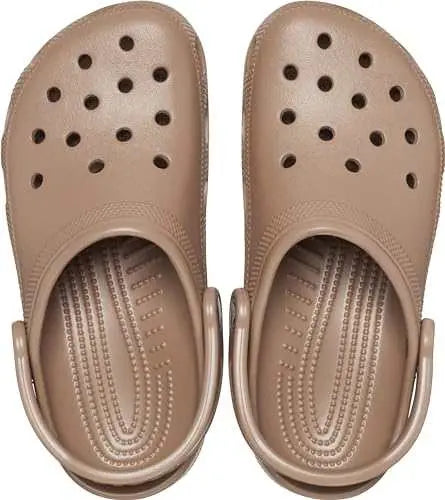 Crocs Unisex-Adult Classic Clogs in Black, lightweight and comfortable footwear for men and women, featuring ventilation ports and innovative Croslite material.