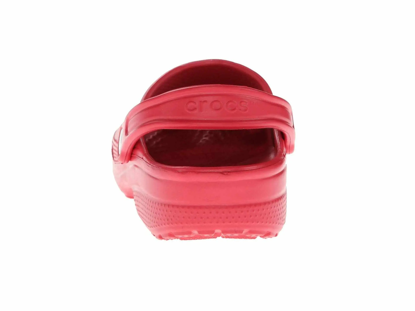 Back view of Crocs Unisex-Adult Classic Clogs showcasing the strap and ventilation ports.