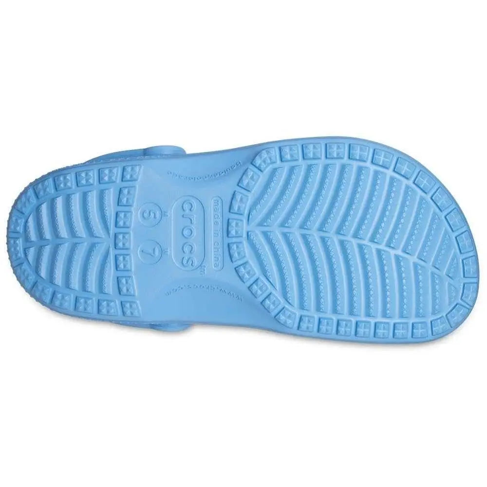 Bottom view of Crocs Unisex-Adult Classic Clogs showcasing tread design.