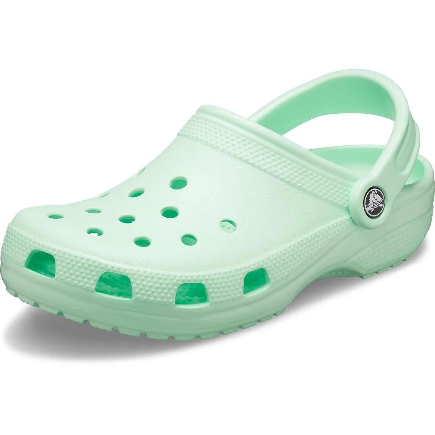 Crocs Unisex-Adult Classic Clogs in black, lightweight with ventilation ports, size 10 Men/12 Women.