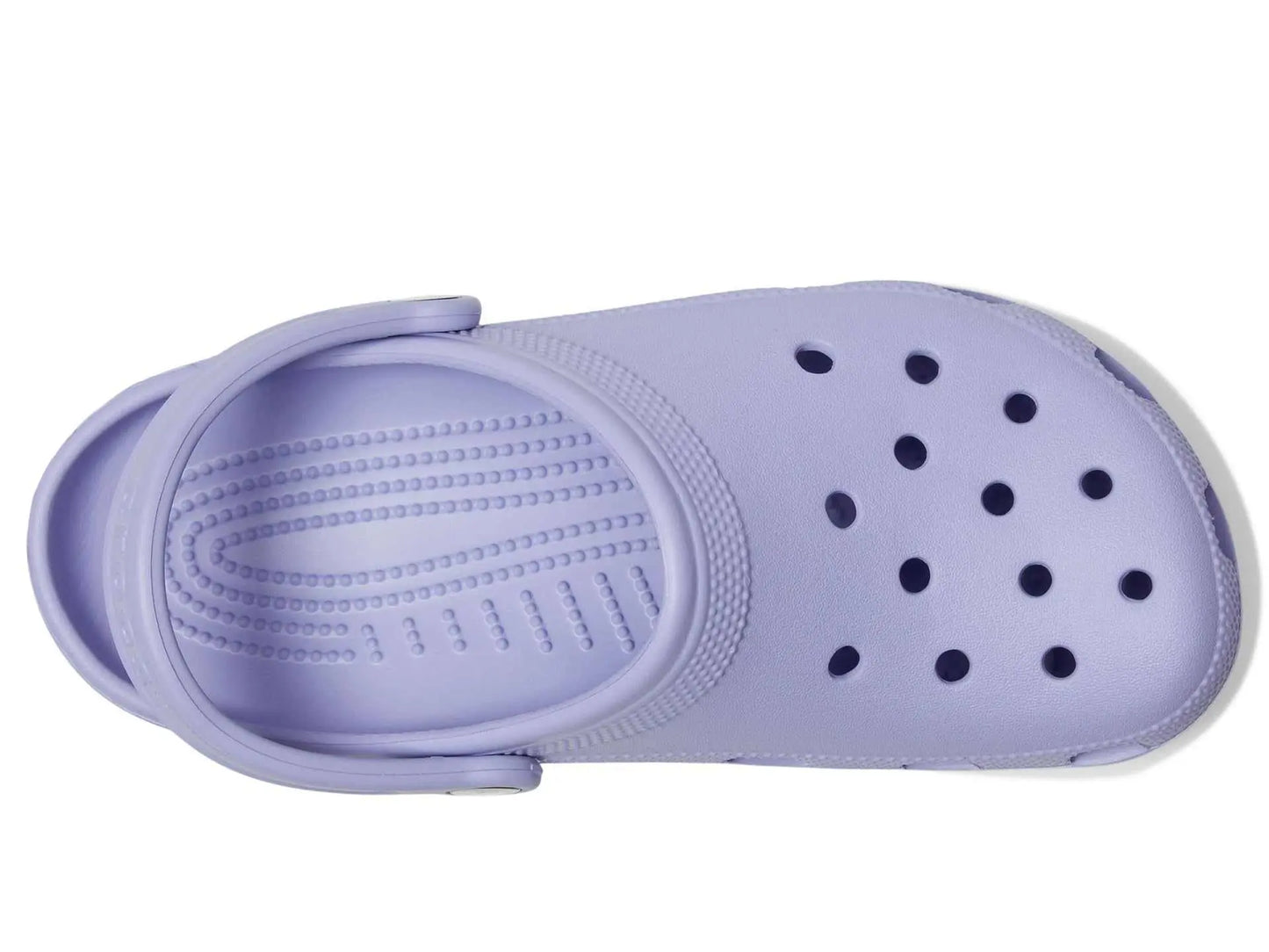 Crocs Unisex-Adult Classic Clogs in black, top view.