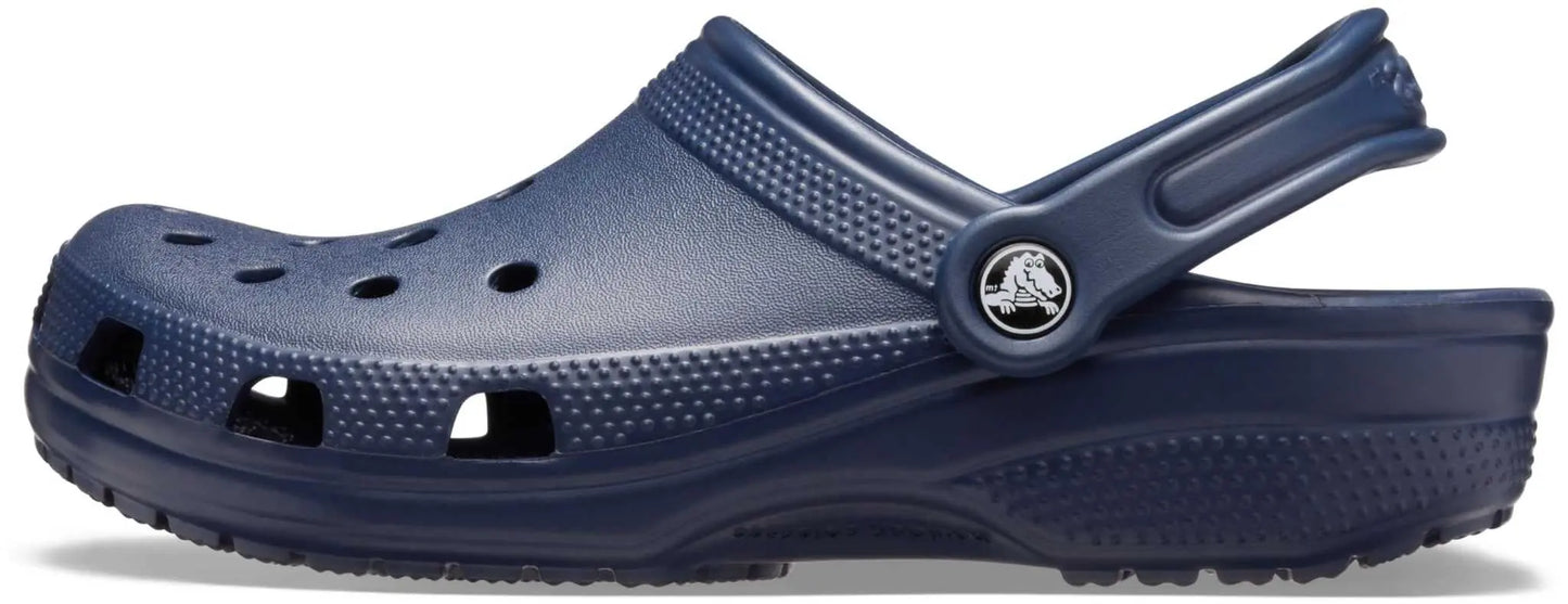 Crocs Unisex-Adult Classic Clogs, Black, side view, size 10 Men/12 Women
