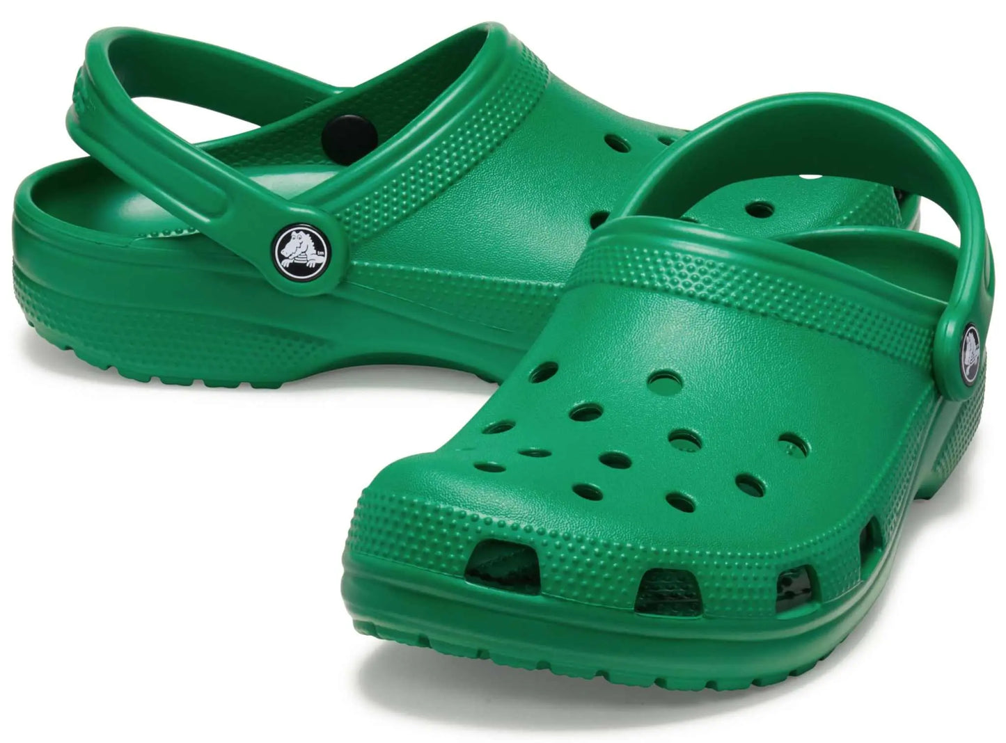 Crocs Unisex-Adult Classic Clogs in black, iconic lightweight design with ventilation ports for breathability.