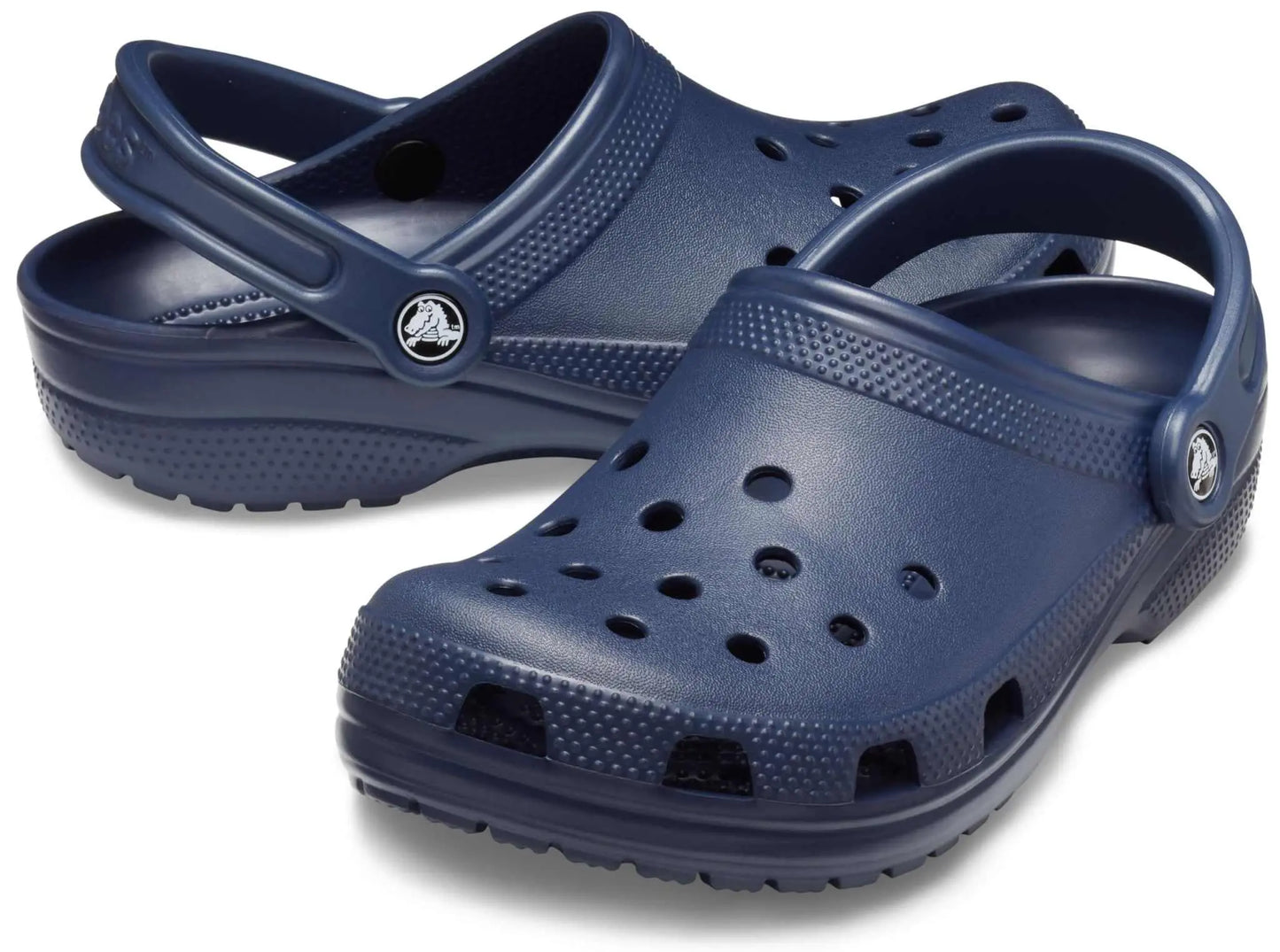 Black Crocs Unisex-Adult Classic Clogs, lightweight and comfortable, size 10 Men/12 Women.