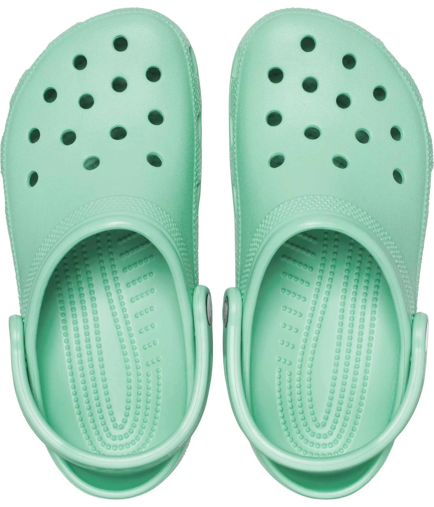 Lightweight Crocs Unisex-Adult Classic Clogs in black with ventilation ports for breathability.