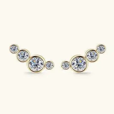 Moissanite 925 Sterling Silver Earrings