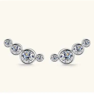 Moissanite 925 Sterling Silver Earrings