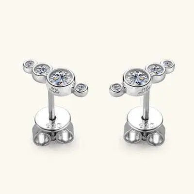 Moissanite 925 Sterling Silver Earrings