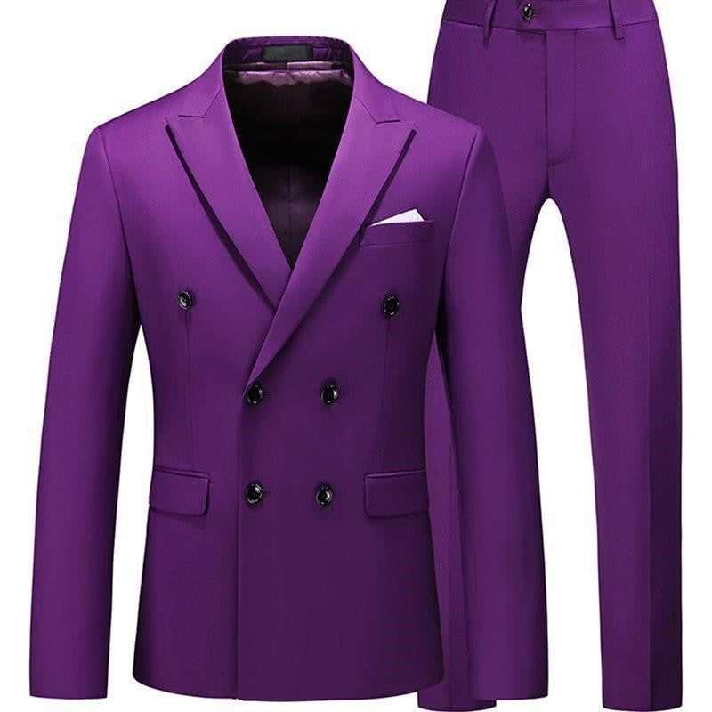 2 Pieces Tuxedo Suit for Men Slim Fit ...