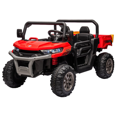 24V 2-Seater Ride On Truck UTV, 2x200W Motor, Dump Bed, Remote Control