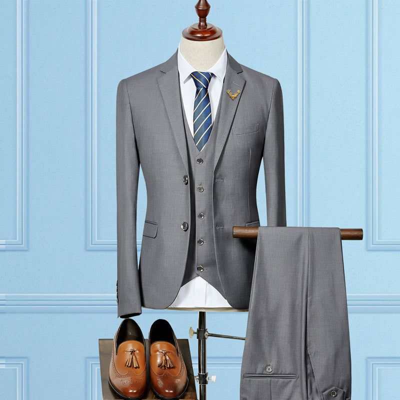 3 Pieces Wedding Suit For Men Slim Fit ...