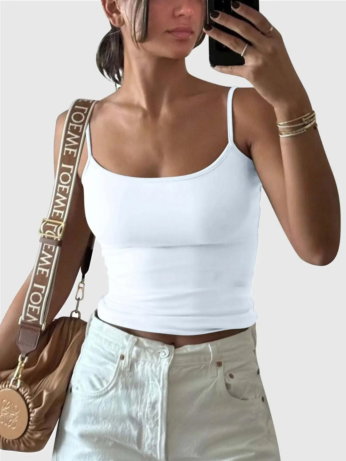Scoop Neck Cami white 1