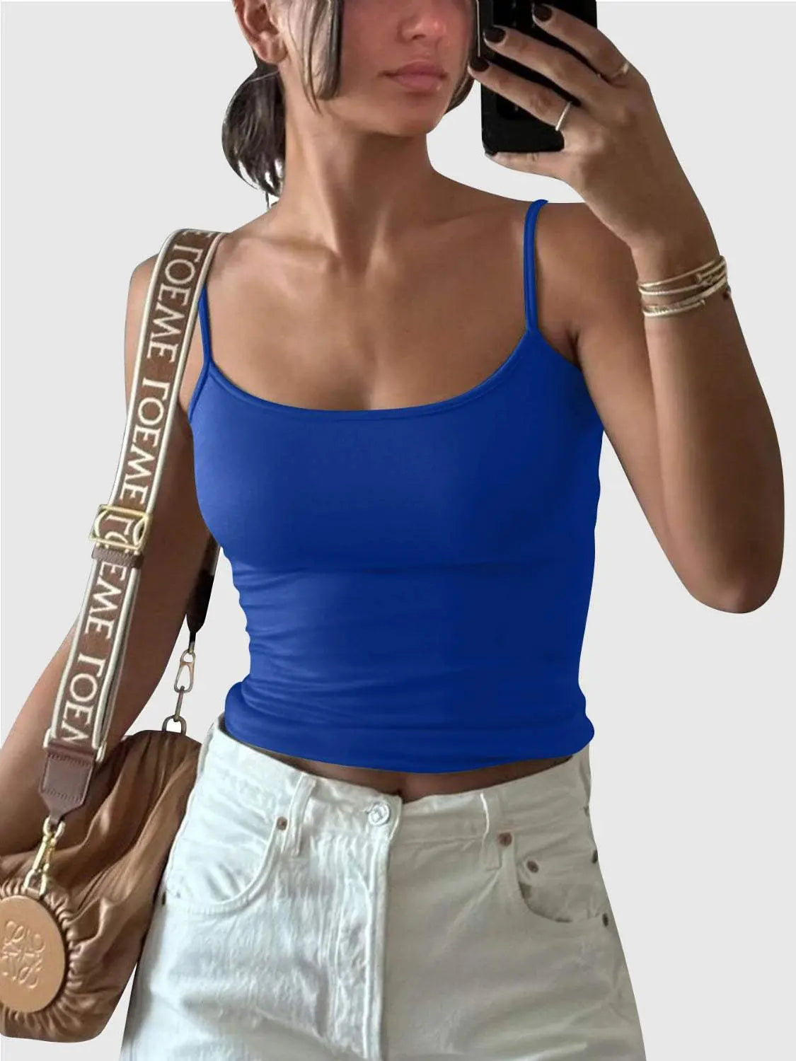 Scoop Neck Cami blue 3