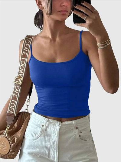Scoop Neck Cami blue 3