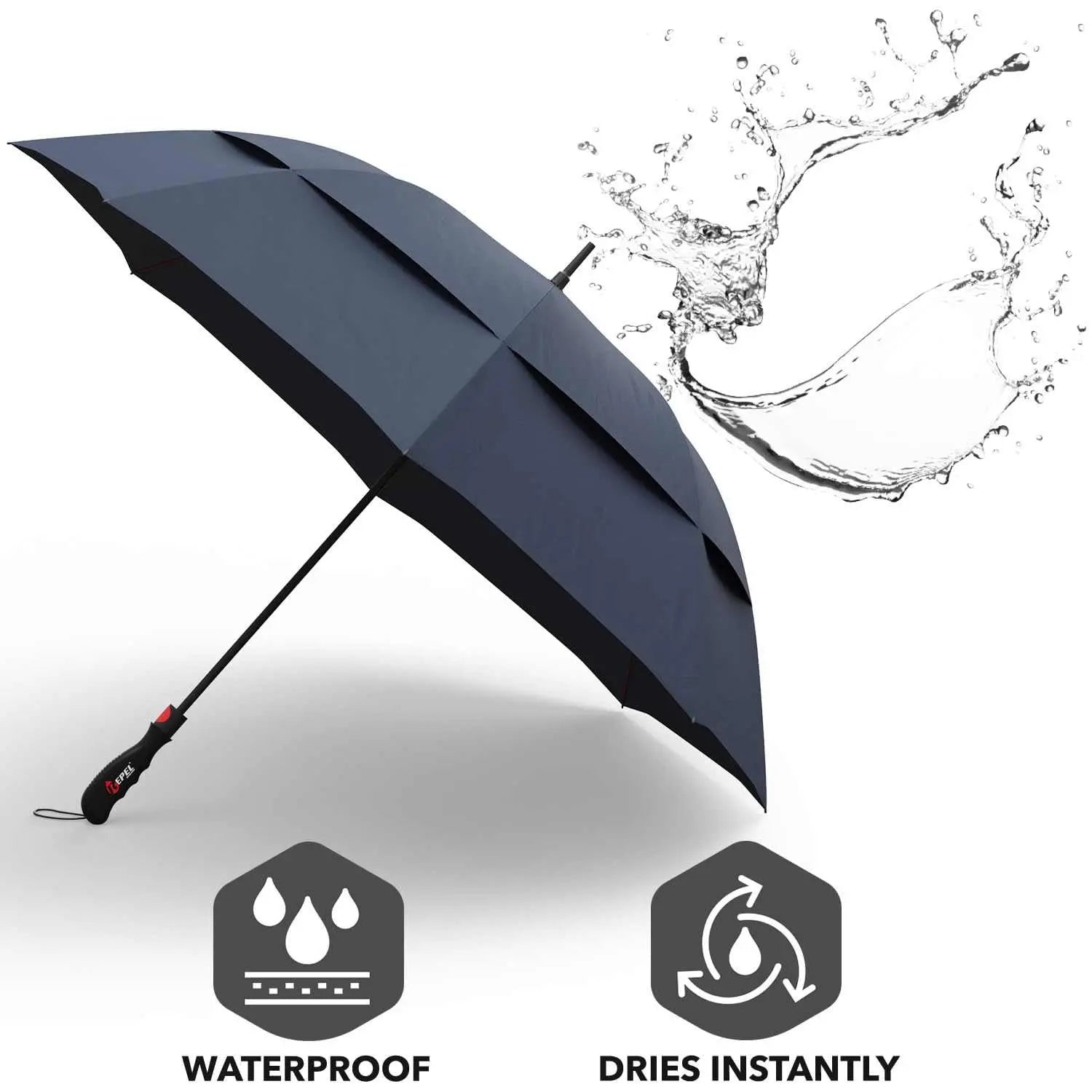 Repel Umbrella Windproof Travel Umbrella, waterproof and compact with auto open/close feature, ideal for all weather conditions.