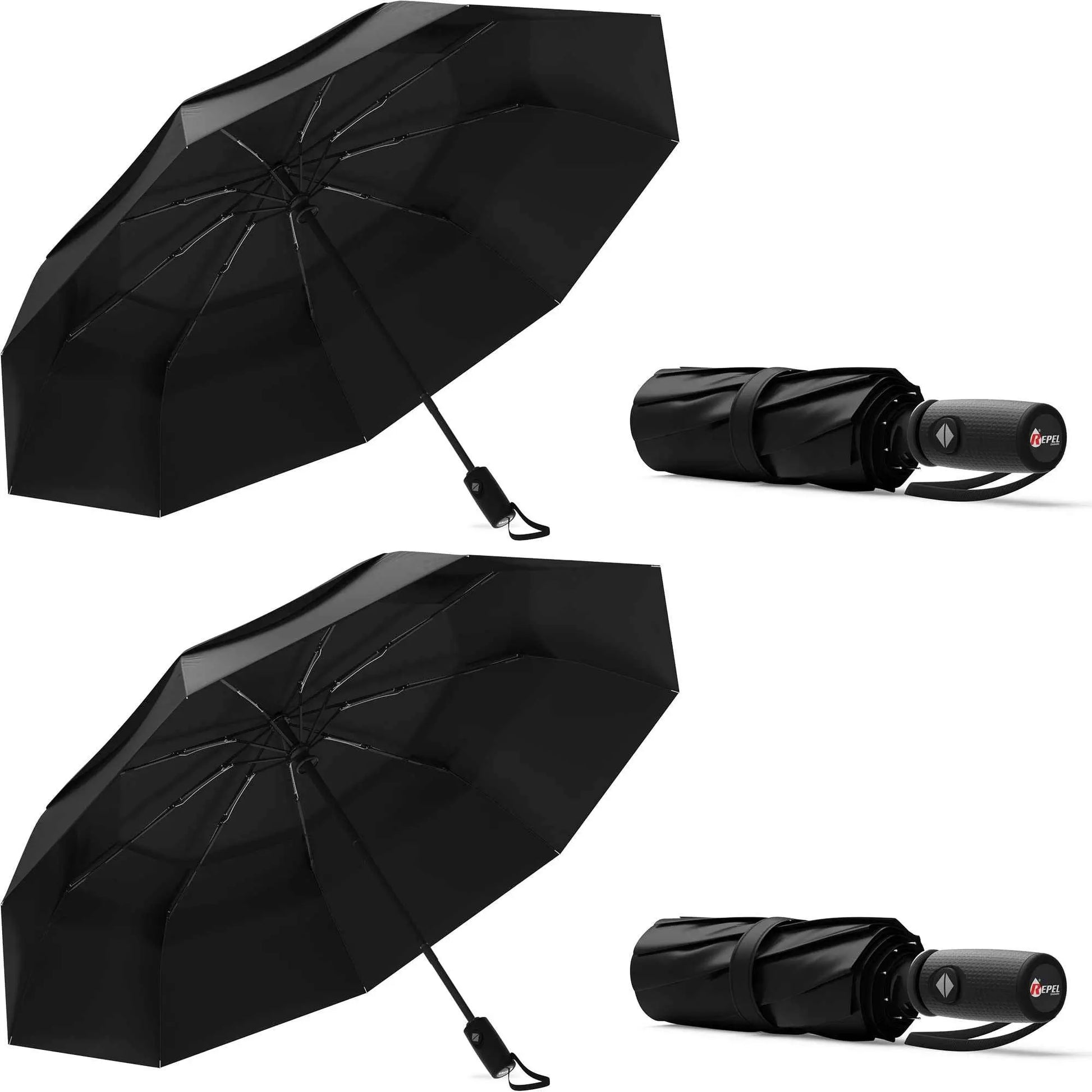 Repel Umbrella Windproof, durable and compact travel umbrella with auto open close and waterproof canopy.