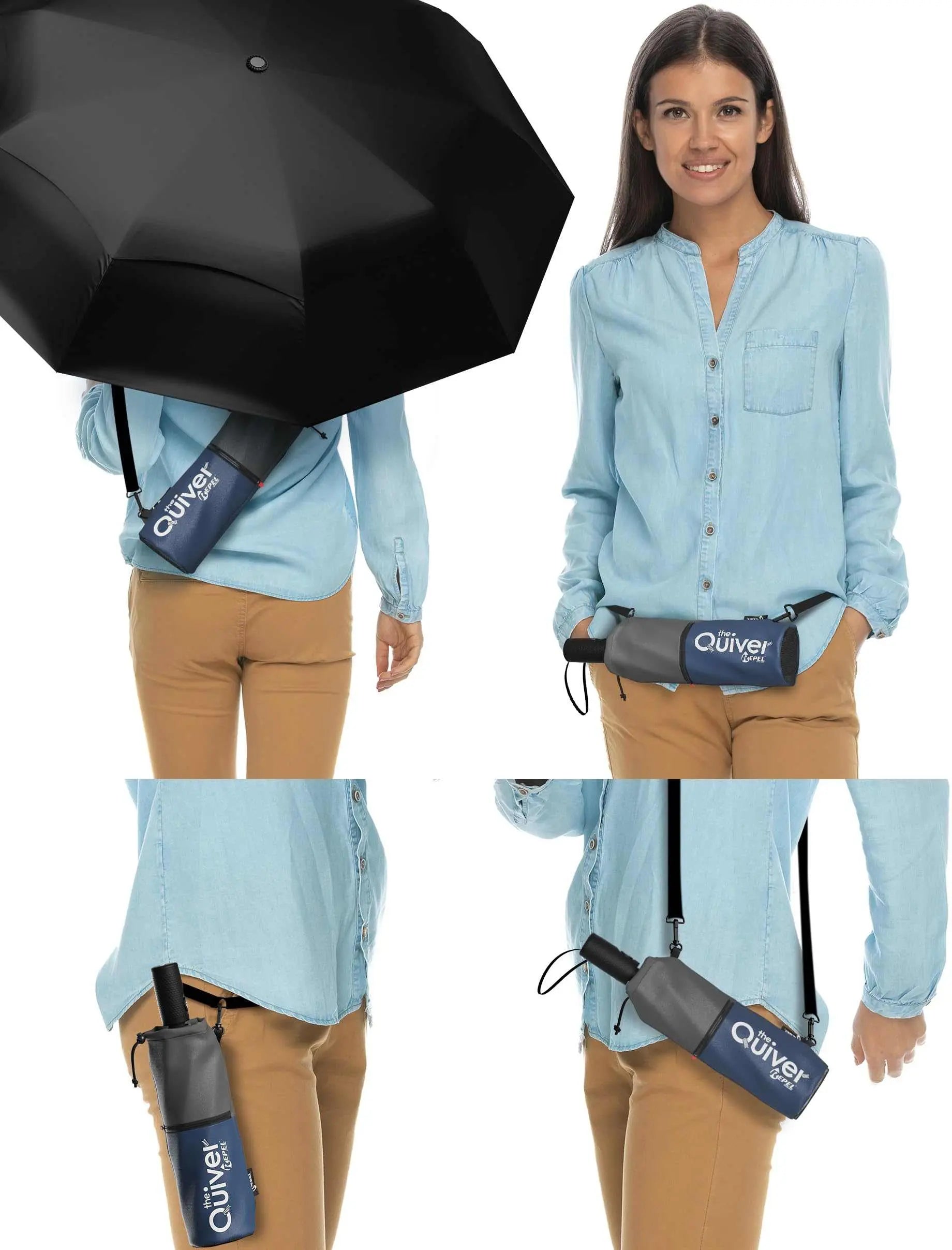 Repel Umbrella Windproof Travel Umbrella, durable and compact, with auto open/close for easy use, ideal for travel.