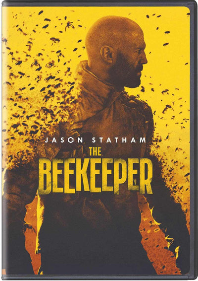 Beekeeper, The (DVD) featuring Jason Statham in an action-thriller cover with bees.