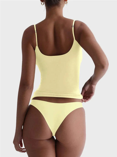 Scoop Neck Cami yellow 1