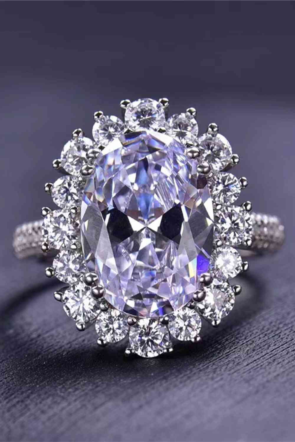 8 Carat Moissanite Ring