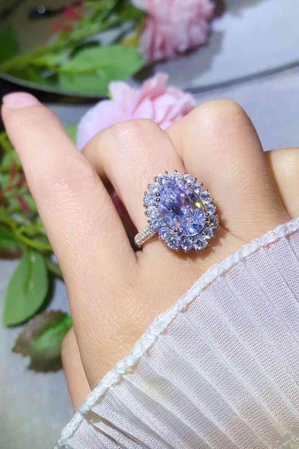 8 Carat Moissanite Ring