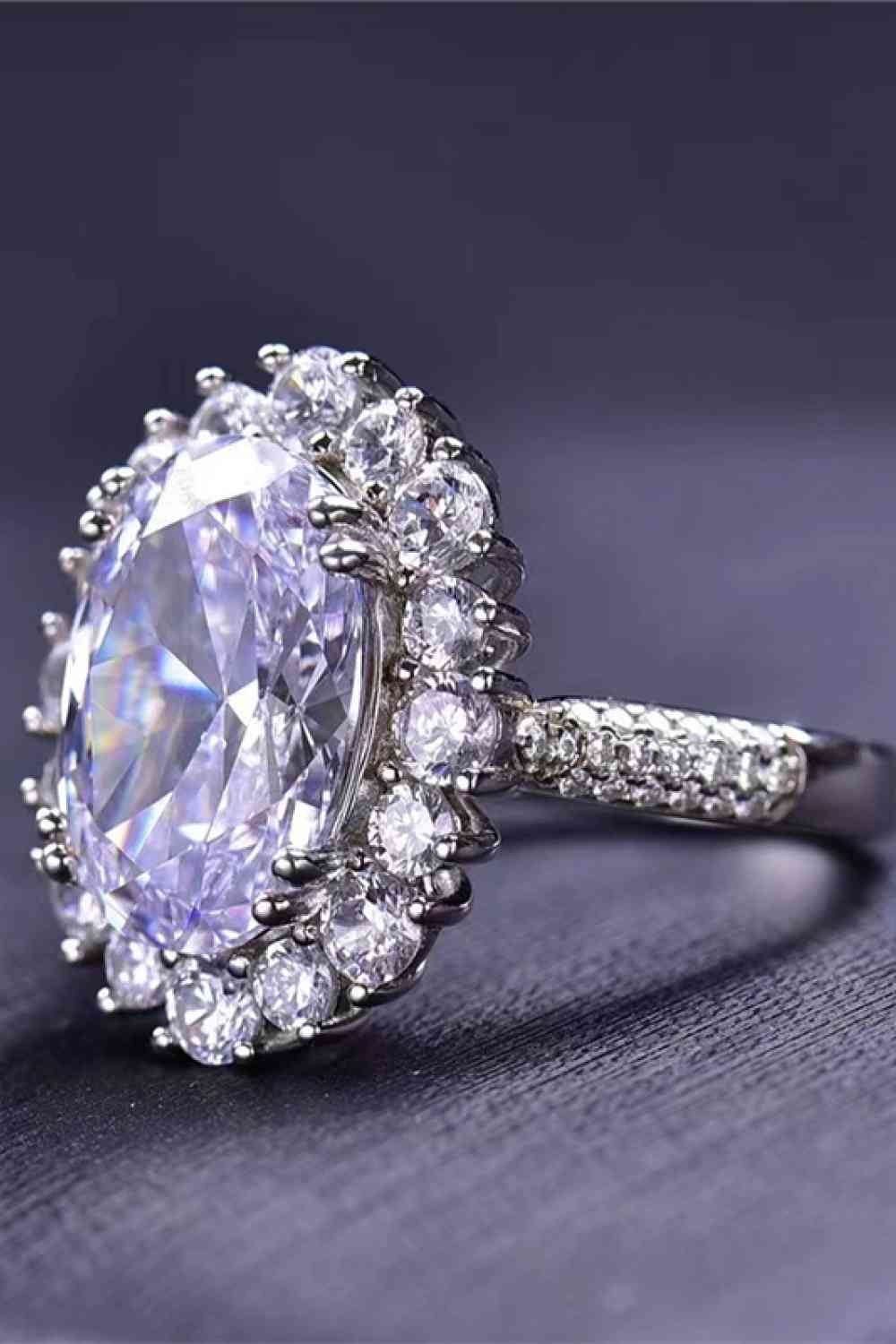 8 Carat Moissanite Ring