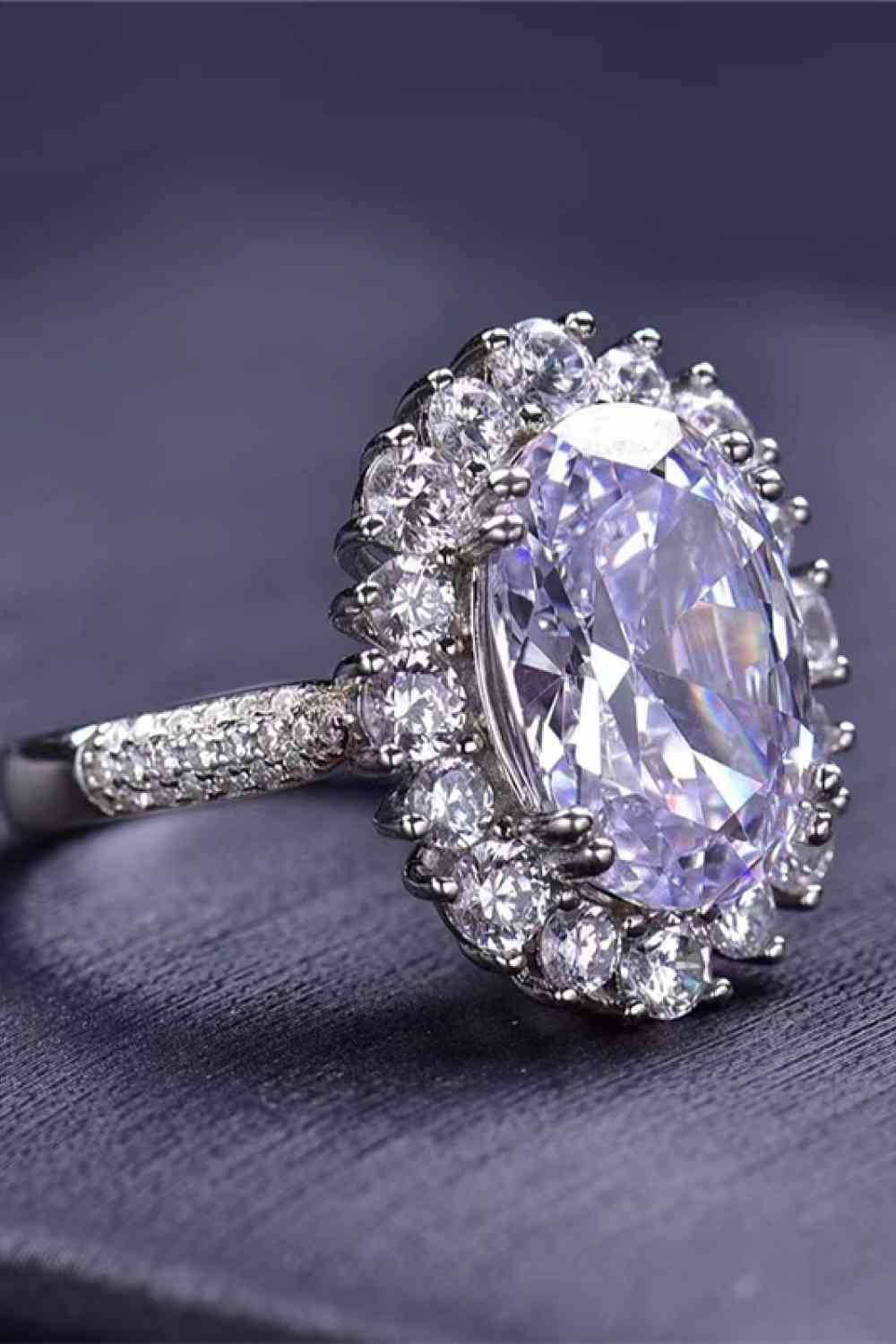 8 Carat Moissanite Ring