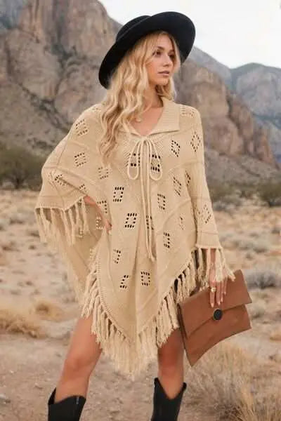 knit cover up dress - front3 beige