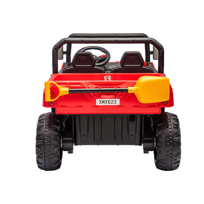 24V 2-Seater Ride On Truck UTV, 2x200W Motor, Dump Bed, Remote Control