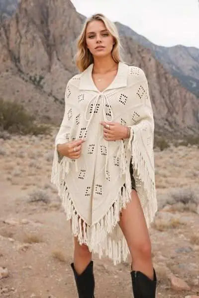 knit cover up dress - front1 white