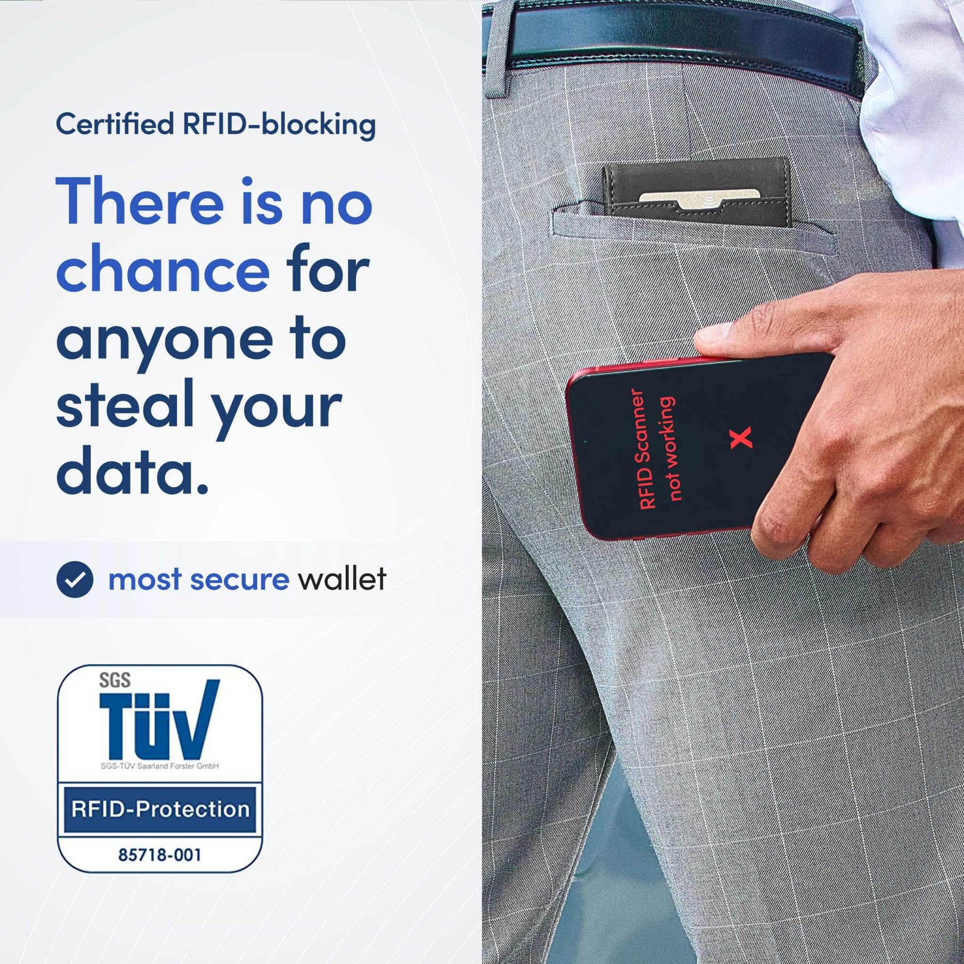 TRAVANDO Mens Slim Wallet with Money Clip, RFID Blocking Bifold, Carbon Design, Secure and Stylish.