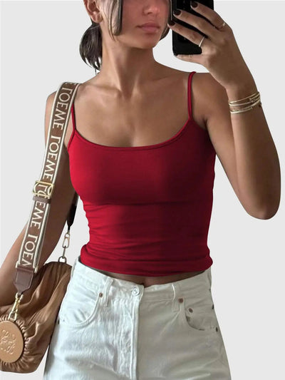 Scoop Neck Cami rust 2