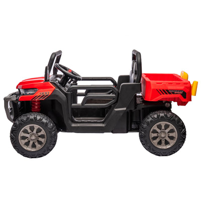 24V 2-Seater Ride On Truck UTV, 2x200W Motor, Dump Bed, Remote Control