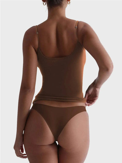 Scoop Neck Cami brown 3