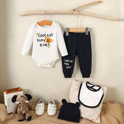 Long Sleeve Body Suit and Pants Set for Baby