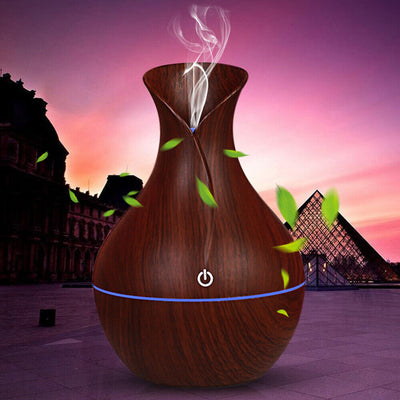 LED Ultrasonic Aroma Humidifier & Diffuser: Air Purifier & Decor Piece