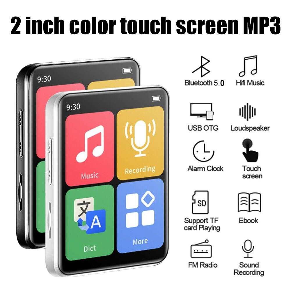 Bluetooth MP4 Player Touch Screen Walkman Music Player Reading E-Book