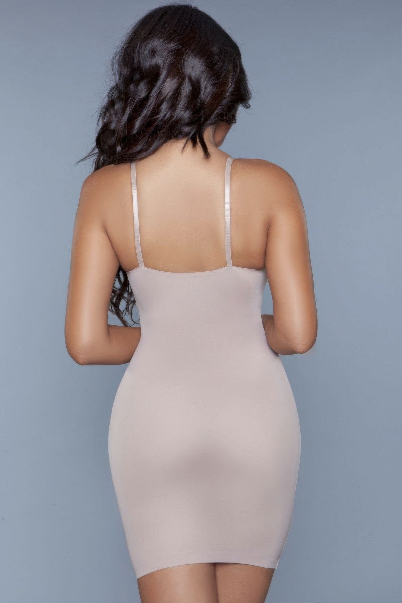 Back view of body shapewear bodysuit showing sculpting detail and adjustable strap fit