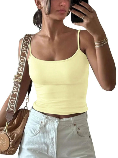 Scoop Neck Cami yellow 3