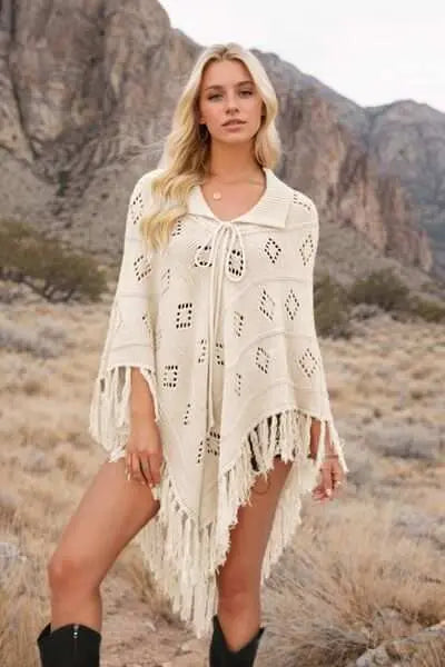 knit cover up dress - front3 white