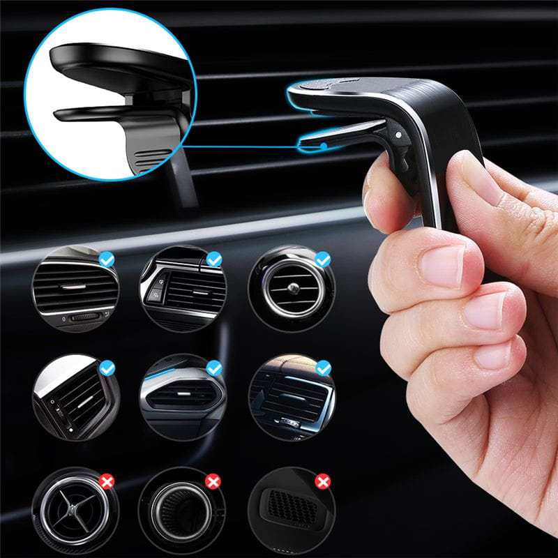 Car Magnetic air vent Holder for Phone & GPS ...