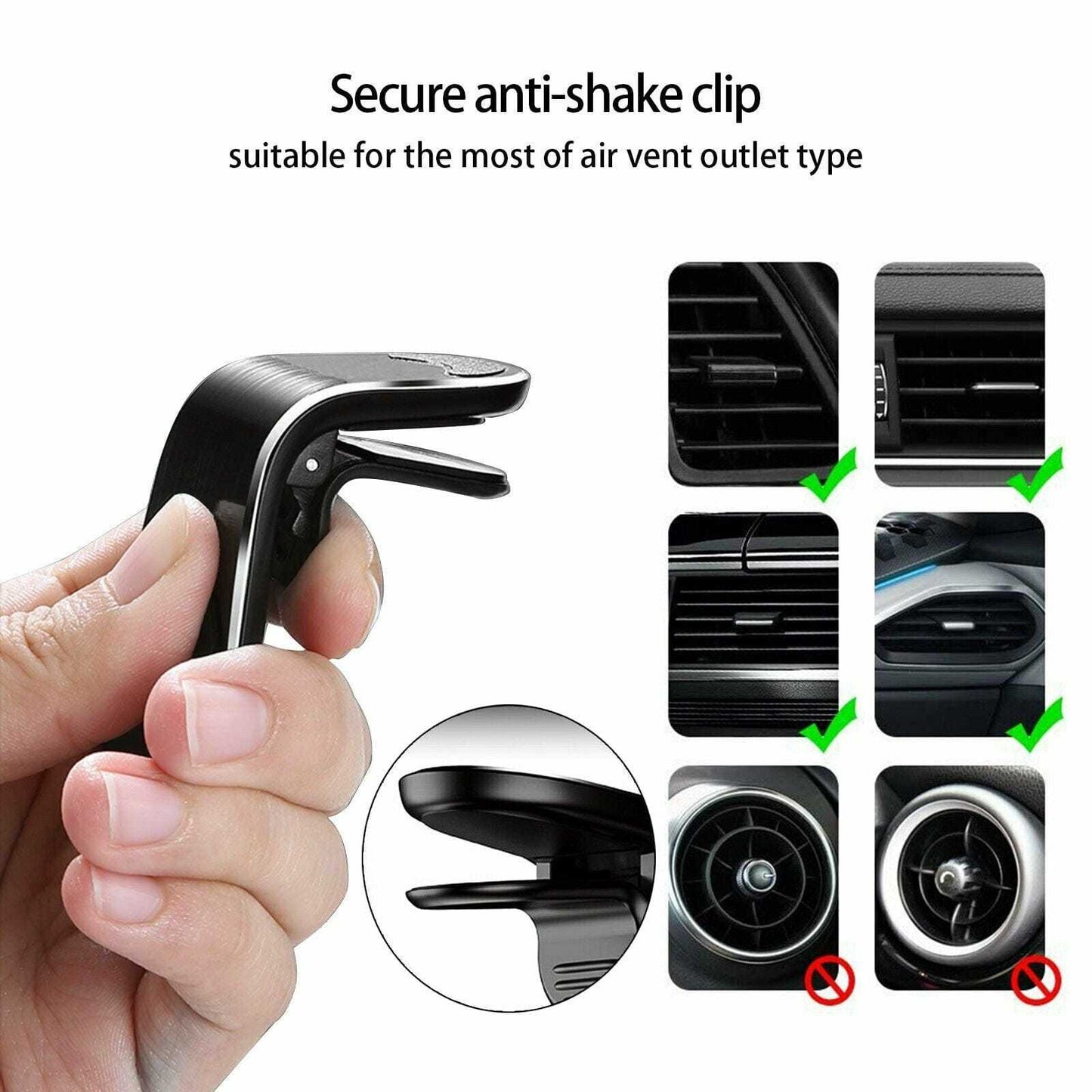 Car Magnetic air vent Holder for Phone & GPS ...