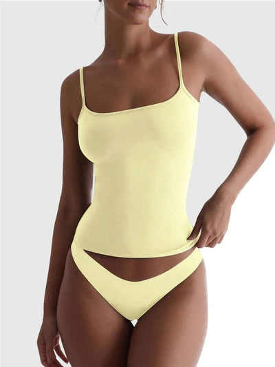 Scoop Neck Cami yellow 2
