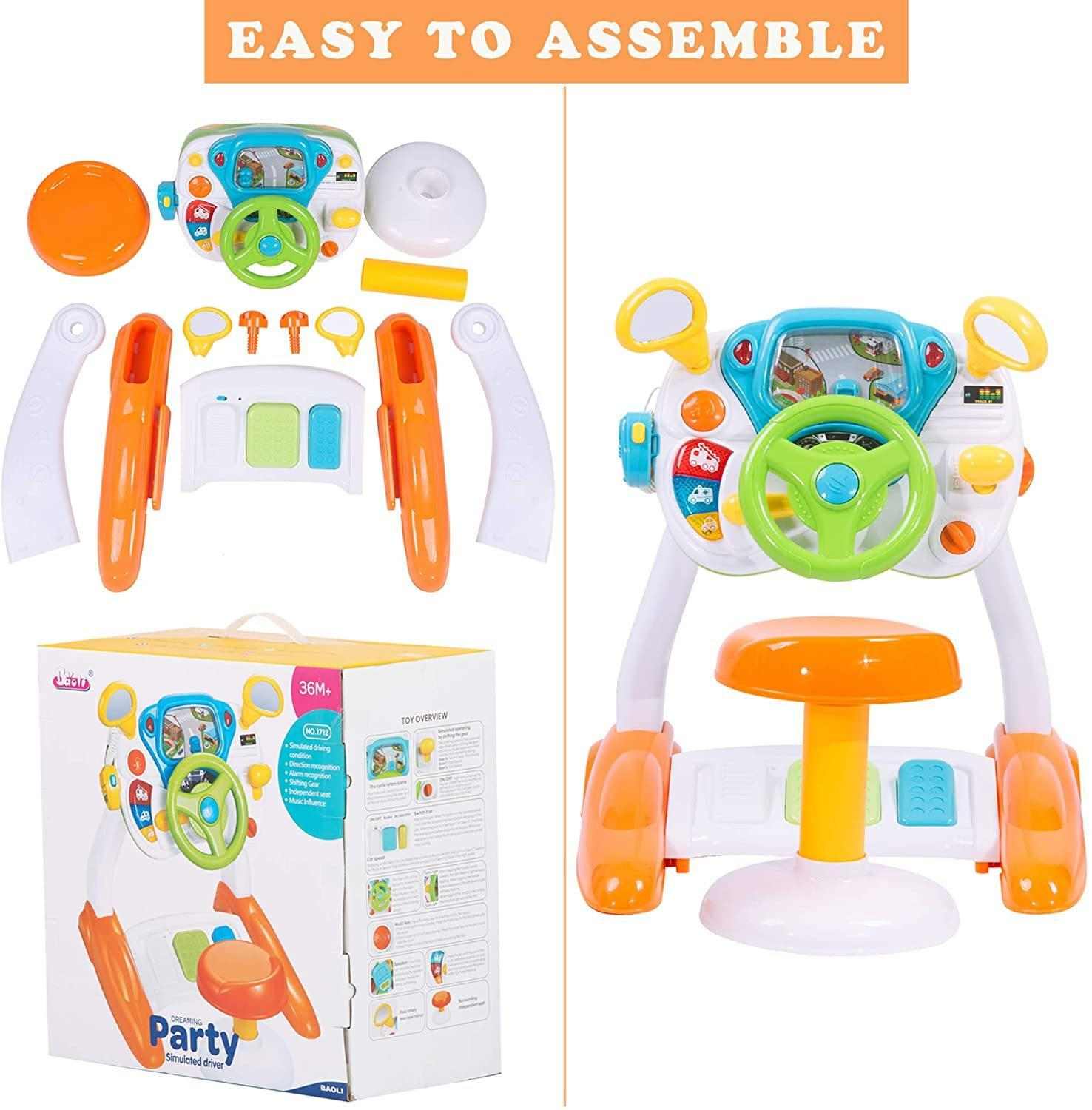 Driving Steering Wheel Toy for Toddlers