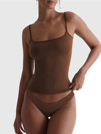 Scoop Neck Cami brown 1