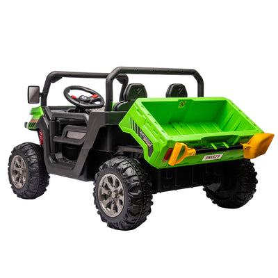 24V 2-Seater Ride On Truck UTV, 2x200W Motor, Dump Bed, Remote Control