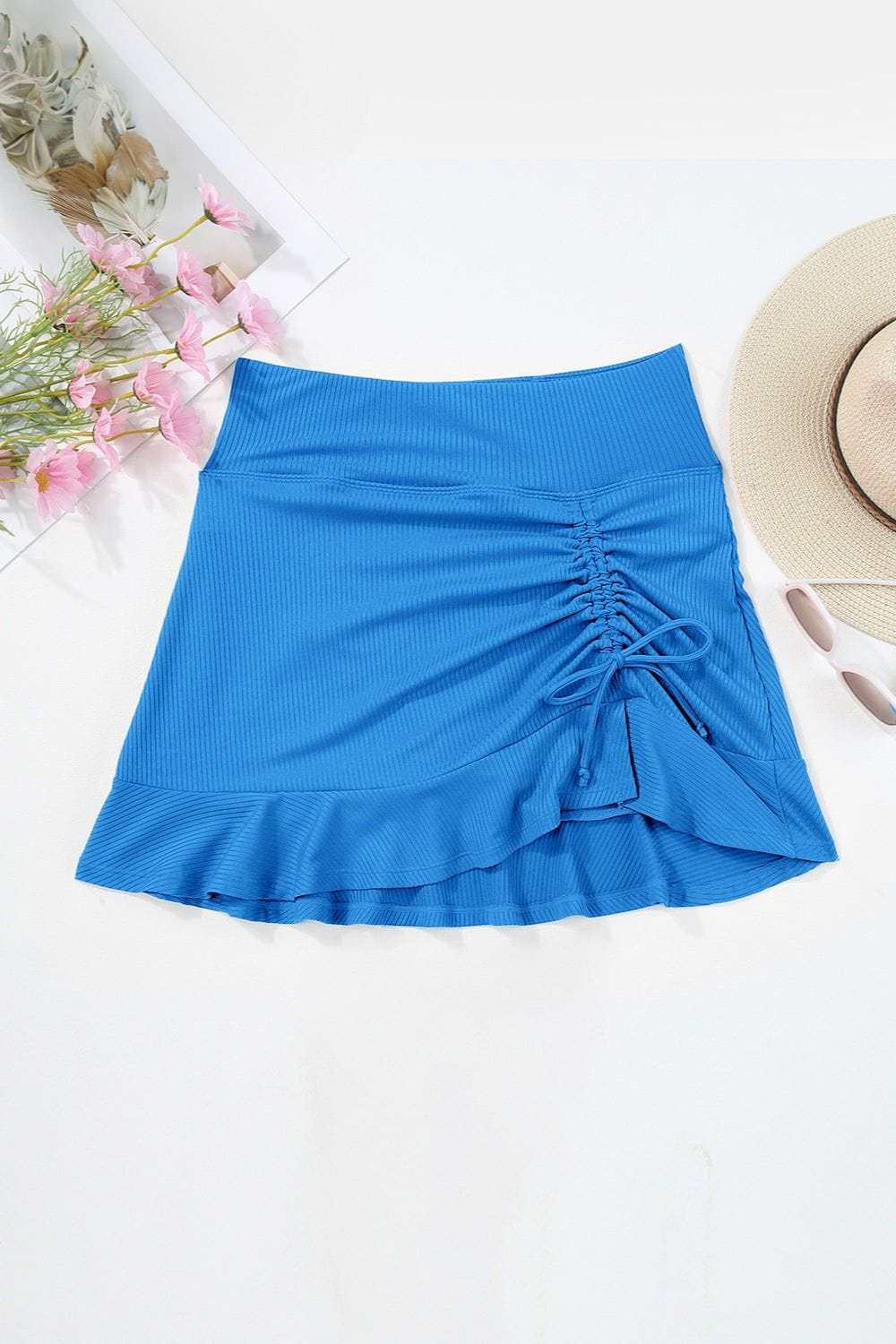 Elastic Waist Swim Skirt