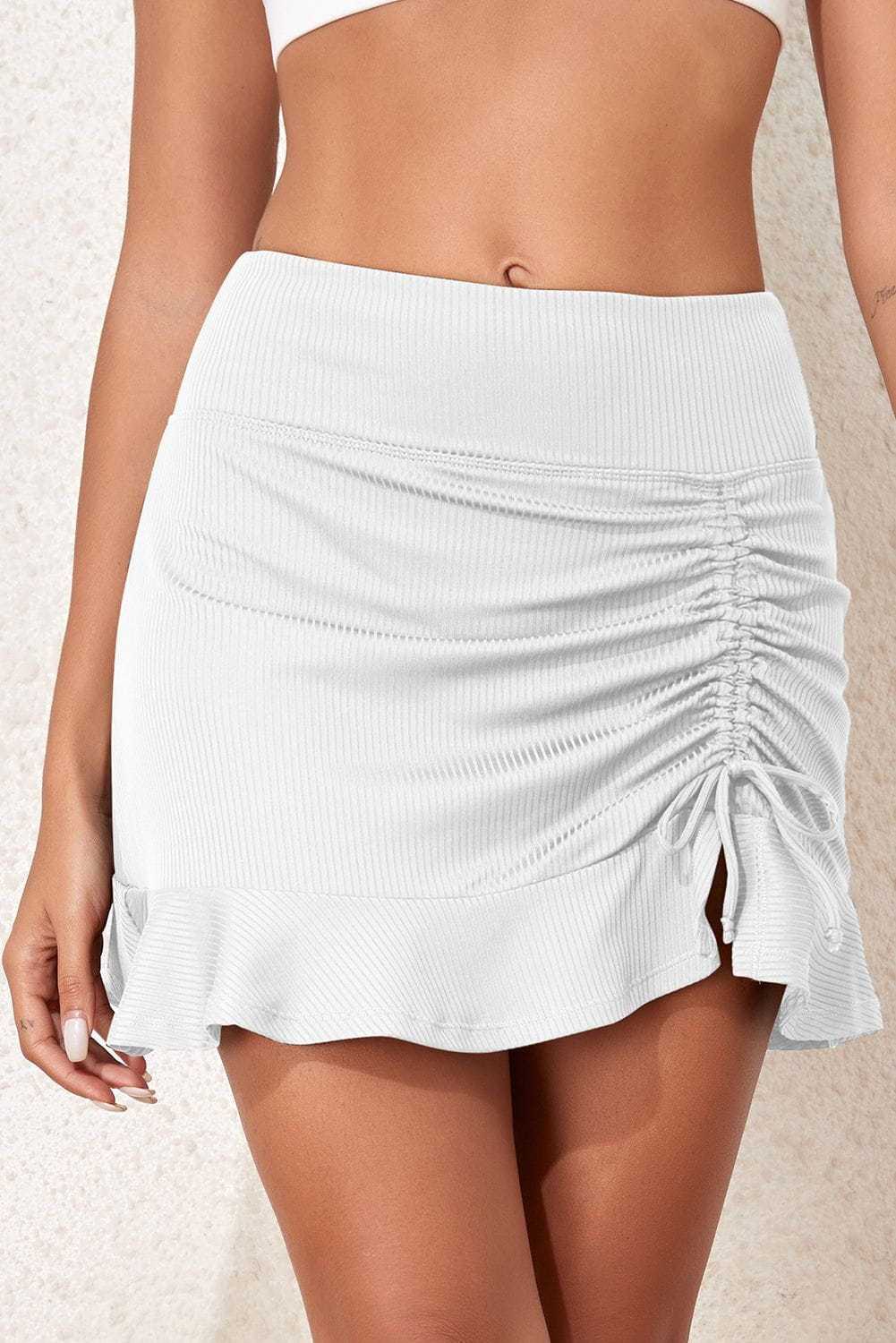 Elastic Waist Swim Skirt