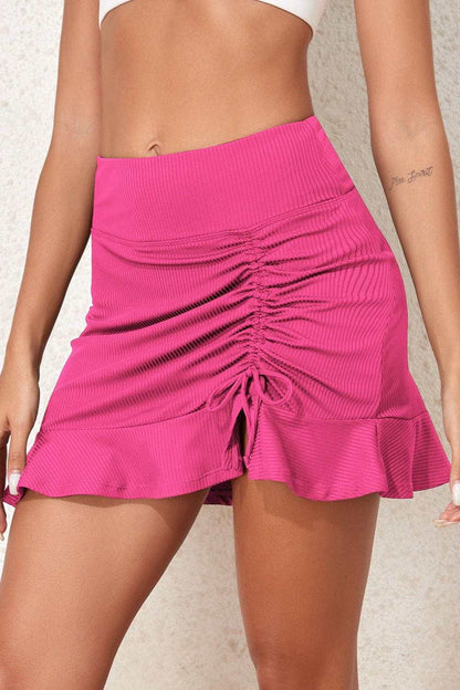 Elastic Waist Swim Skirt